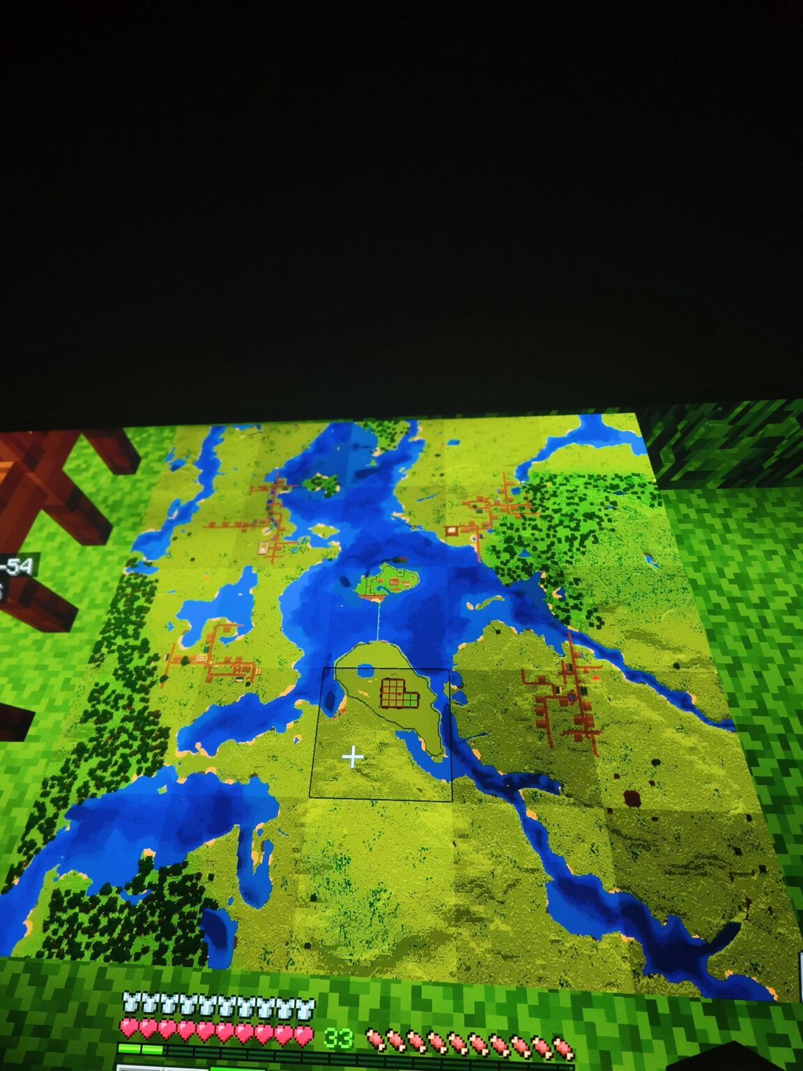 中央島の周囲にある 4 つの村 (土地は一部変更したためまったく同じではありません)