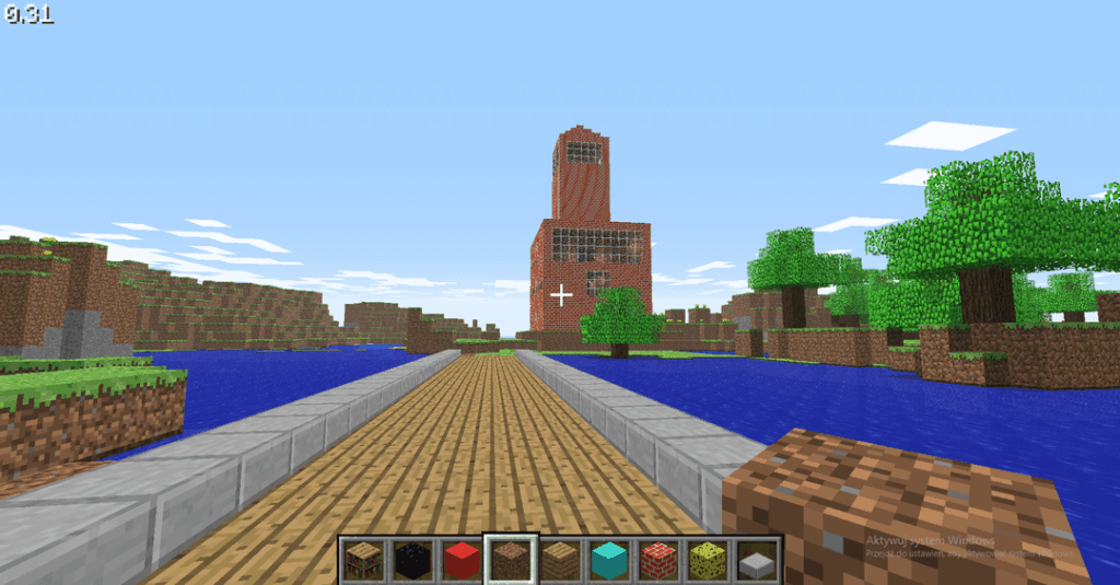 このホテルの部屋は Minecraft Indev 0.31 で建てました。