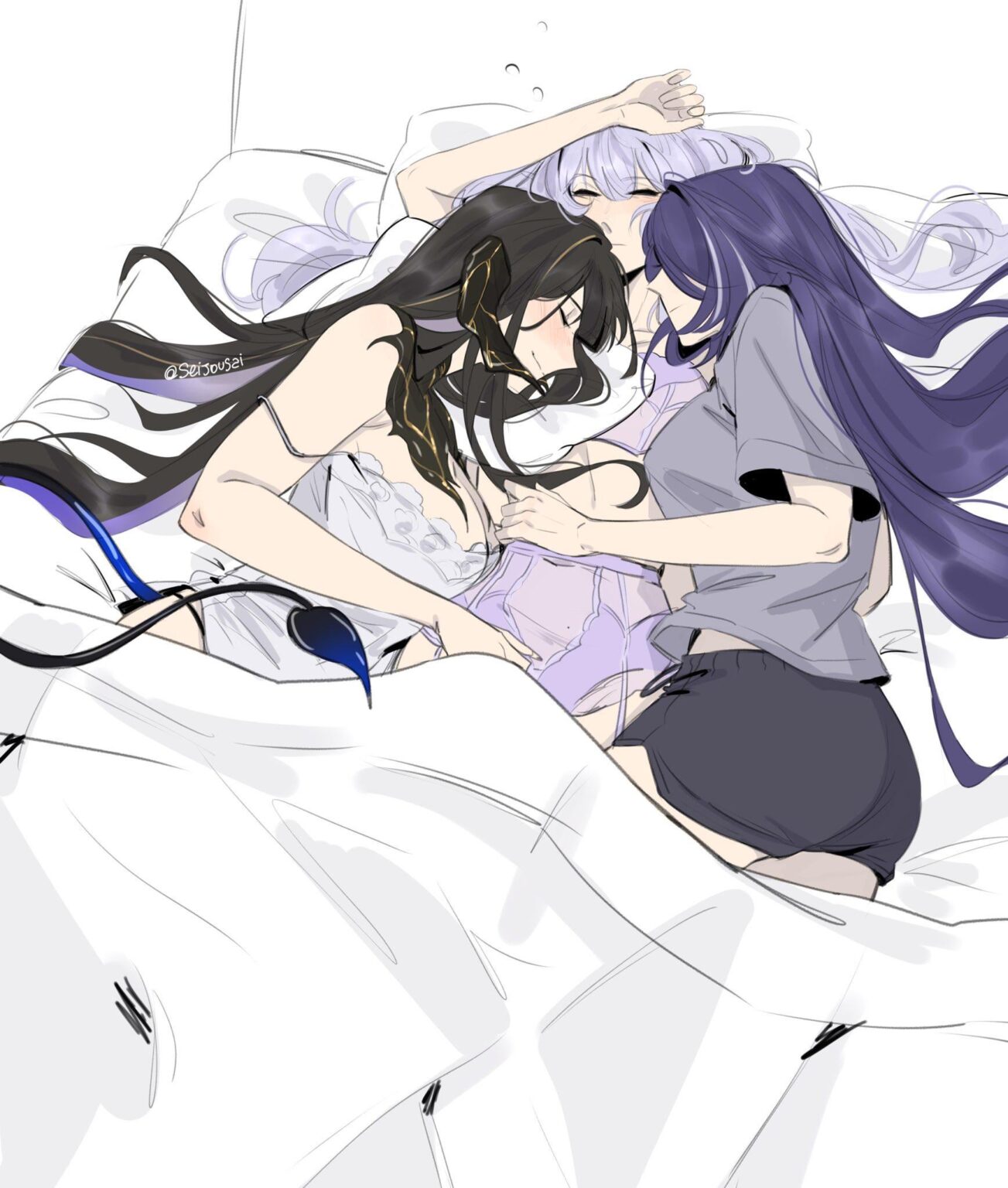 [Honkai Star Rail] [@seijousai]  コンスタンス×アケロン×ブラックスワン