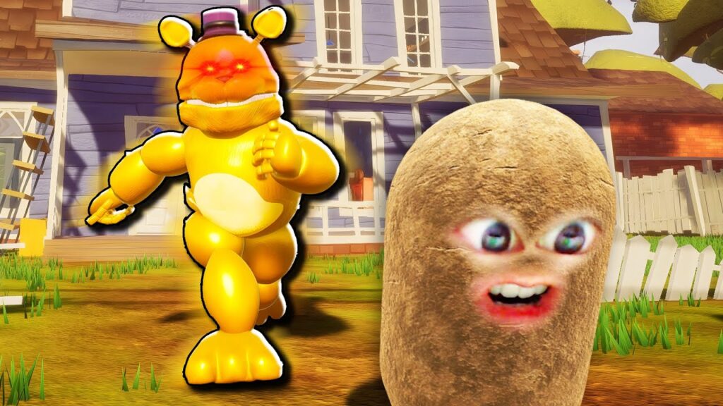 超高速のフレッドベアに追いかけられる芋..