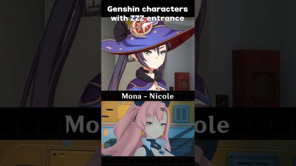 GI Mona but with ZZZ Nicole battle entrance | Genshin Impact