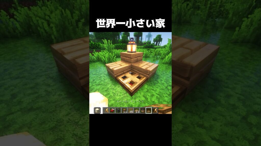 世界一小さい家… #shorts #マインクラフト #マイクラ