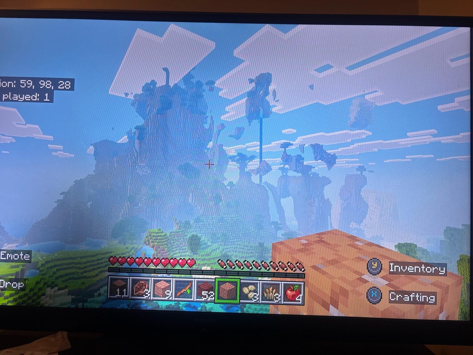 スポーン時に浮かぶジャングル島 * -6034260525753901248