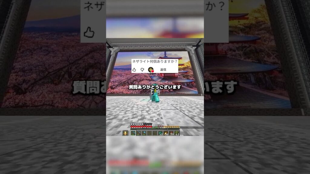 ネザライト何個ありますか？ #マインクラフト #minecraft