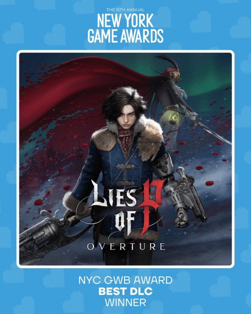 NEOWIZ『Lies of P: Overture』、New York Game Awardsで最優秀DLC賞を受賞！