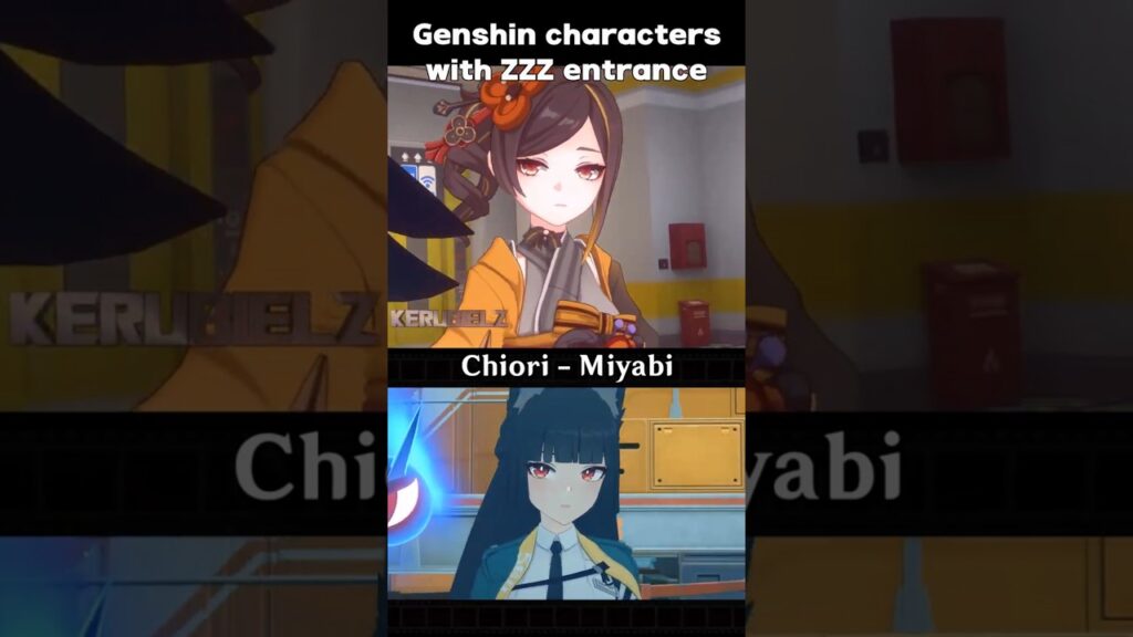 GI Chiori but with ZZZ Miyabi battle entrance | Genshin Impact