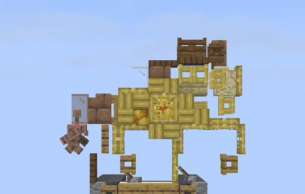 サバイバルに優しい馬の像を作りました！