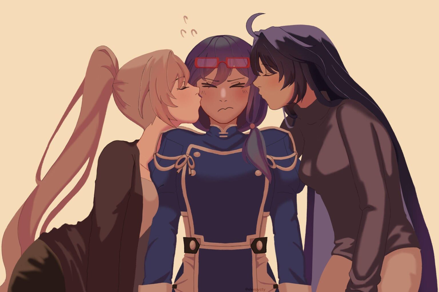 チキンサンドイッチキス (@sleepycty より)