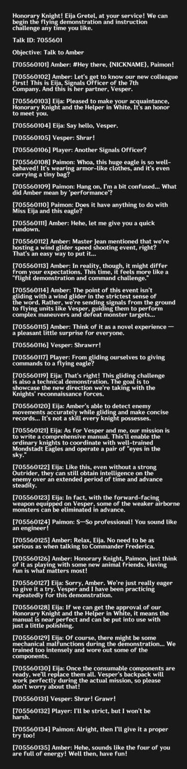 ULCによってアレンジされたいくつかのキャラクター関連のテキストマップダイアログ