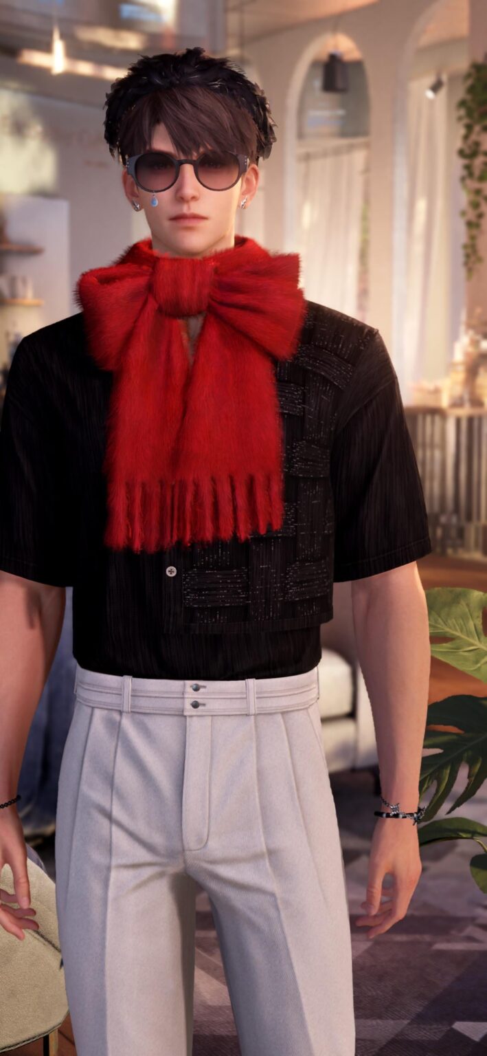 この時点でスカーフを完全にやめられたらよかったのに