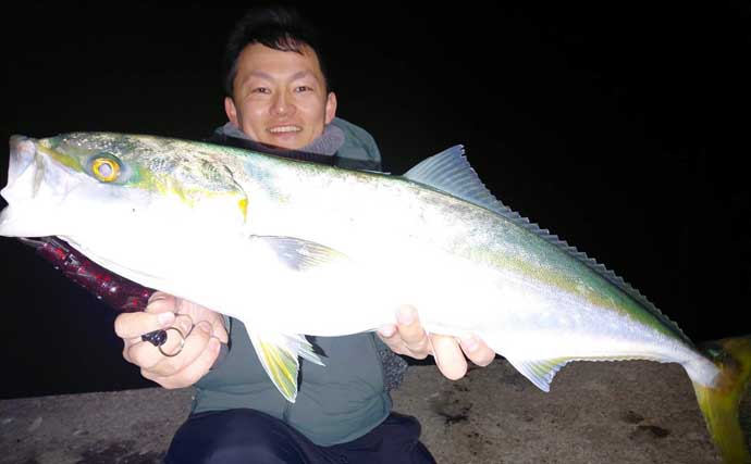 夜の堤防ブリゲームでブリ＆ハマチ連発【熊本・茂串漁港】シーバスタックルで攻略