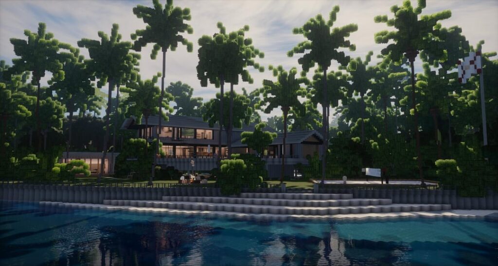 Minecraft Architects の皆さん、このトロピカル マ○ダーン マンションについてどう思いますか