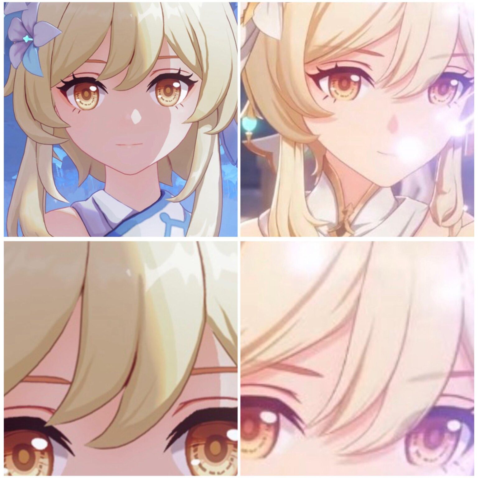 彼女の髪の余分なディテールはとても素敵です