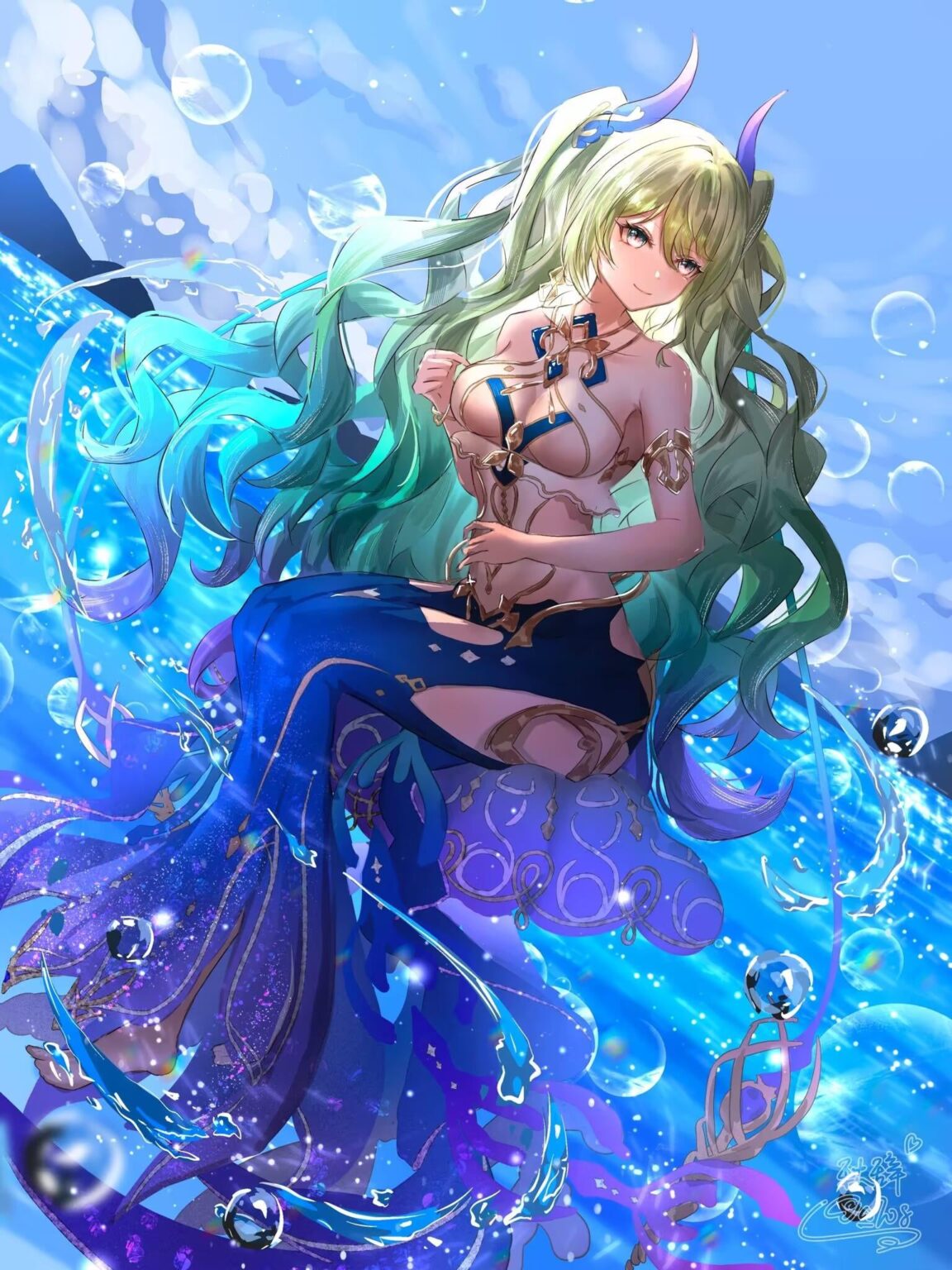 このゲームの最高の妻が新しいバトルスーツを手に入れるまでの画像、602日目：メビウスは美しい