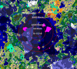 1.21.11 で発見された 0 0 から 2 番目に遠いスポーン (176 -2559 でスポーン)