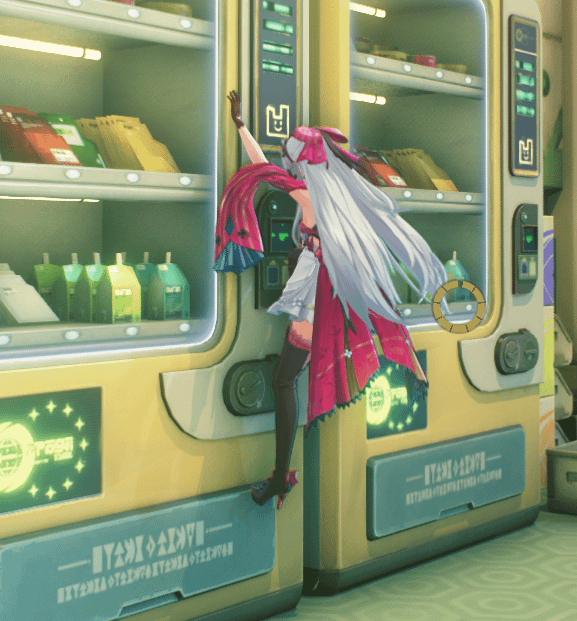 カルロッタさん？自動販売機まで行くのにお手伝いが必要ですか?