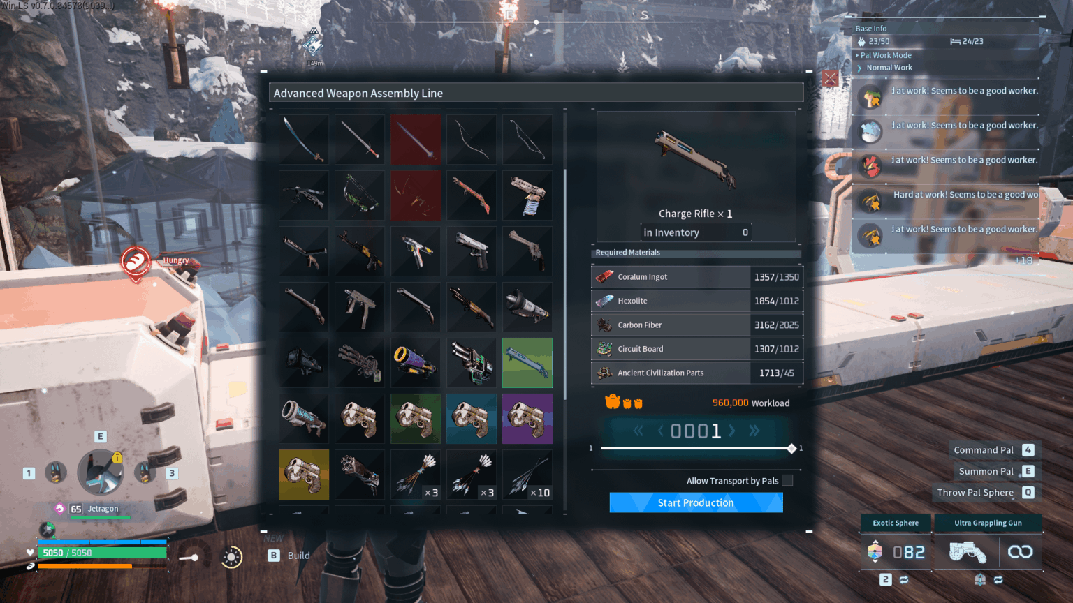 ついに伝説のチャージライフルに十分なリソースを手に入れました