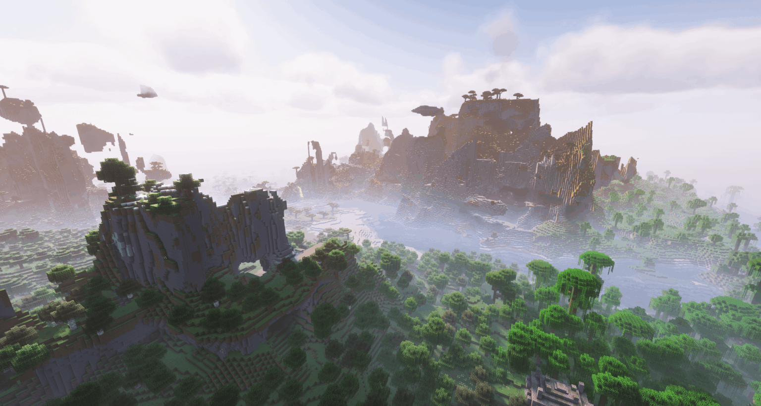 マングローブの湿地のあるサバンナ山脈 -7778371711519374356