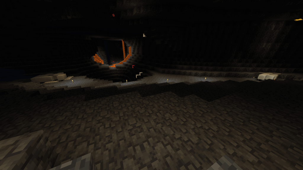 2 つのダイヤモンドの化石は互いに約 40 ブロック離れています