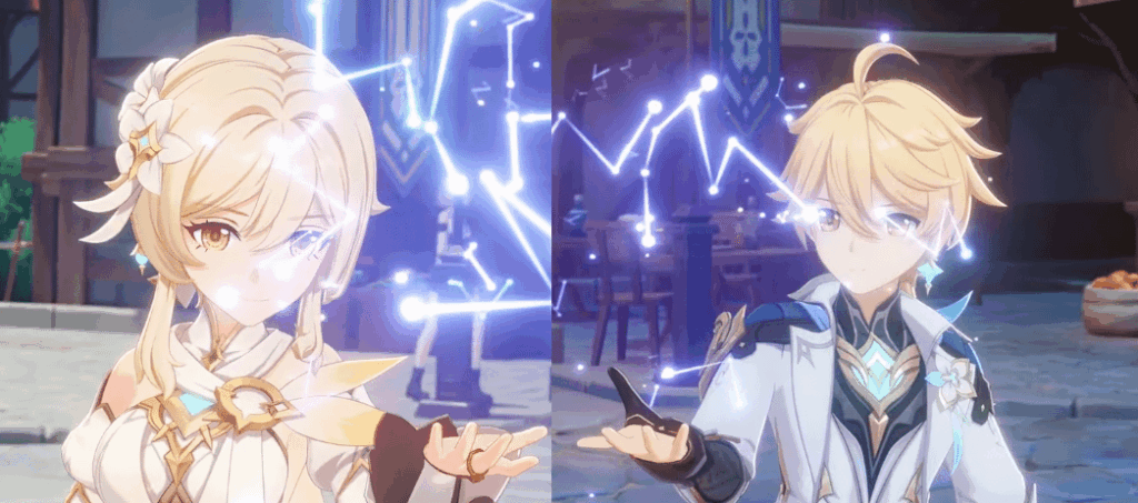 エーテルとルミネのゲーム内スキン