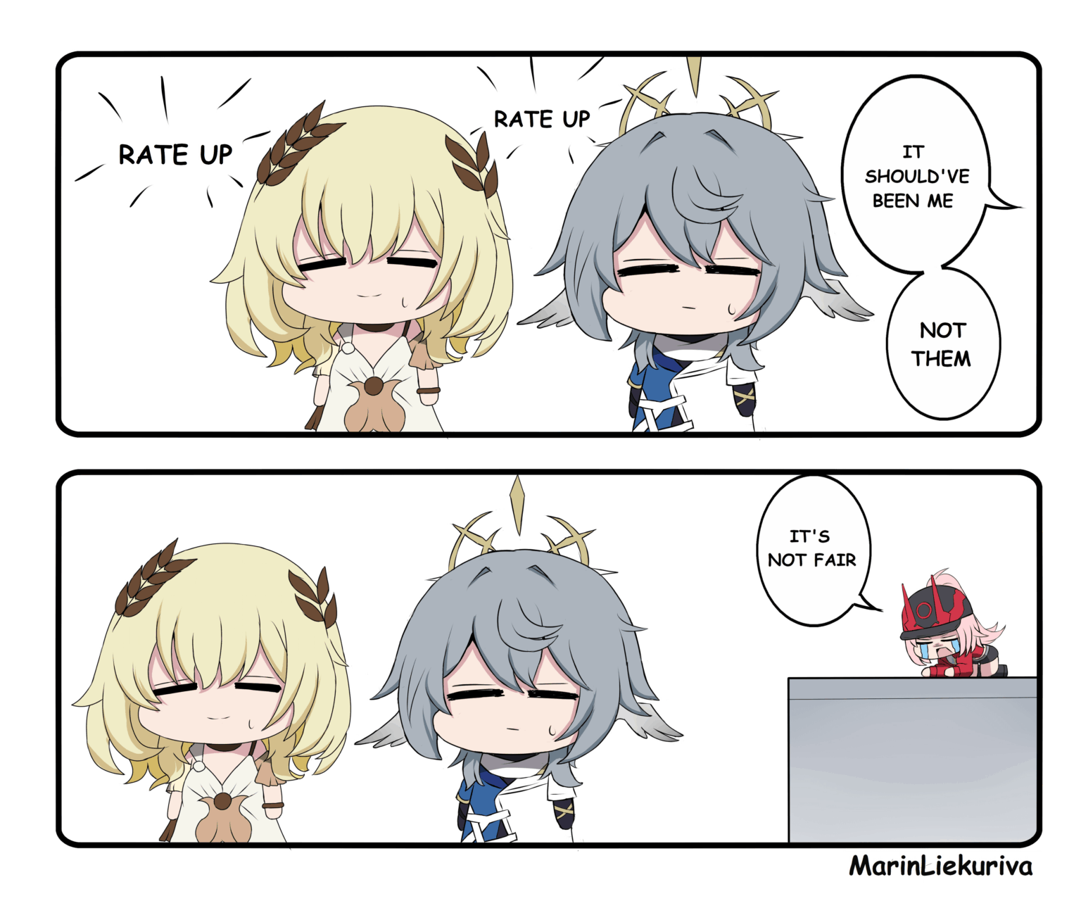 それは私だったはずです！彼らではありません！ (アート by @MarinLiekuriva)