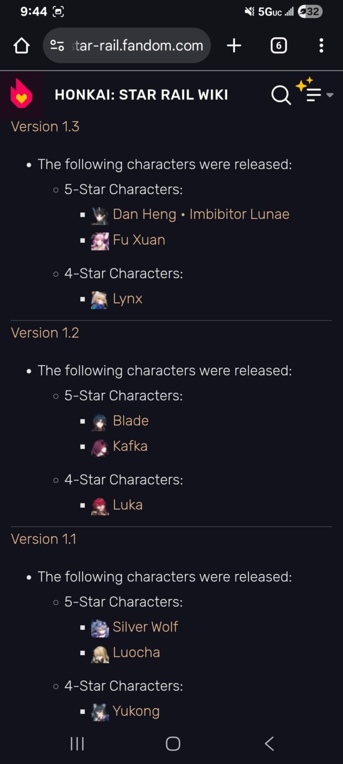 1.0から2.1までのパッチごとに4つ星キャラクターを獲得したことを思い出すのはまったく正気の沙汰ではありません