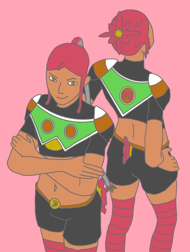 ダイナとマイトについての私の見解は、先延ばしを除いて最終的に引き継がれ、ポーズをとったアートワークのマイトに焦点を当てたバージョンに着手することはありませんでした