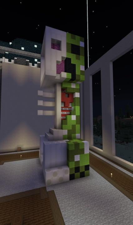 私の博物館建設用のクリーパーの骨格