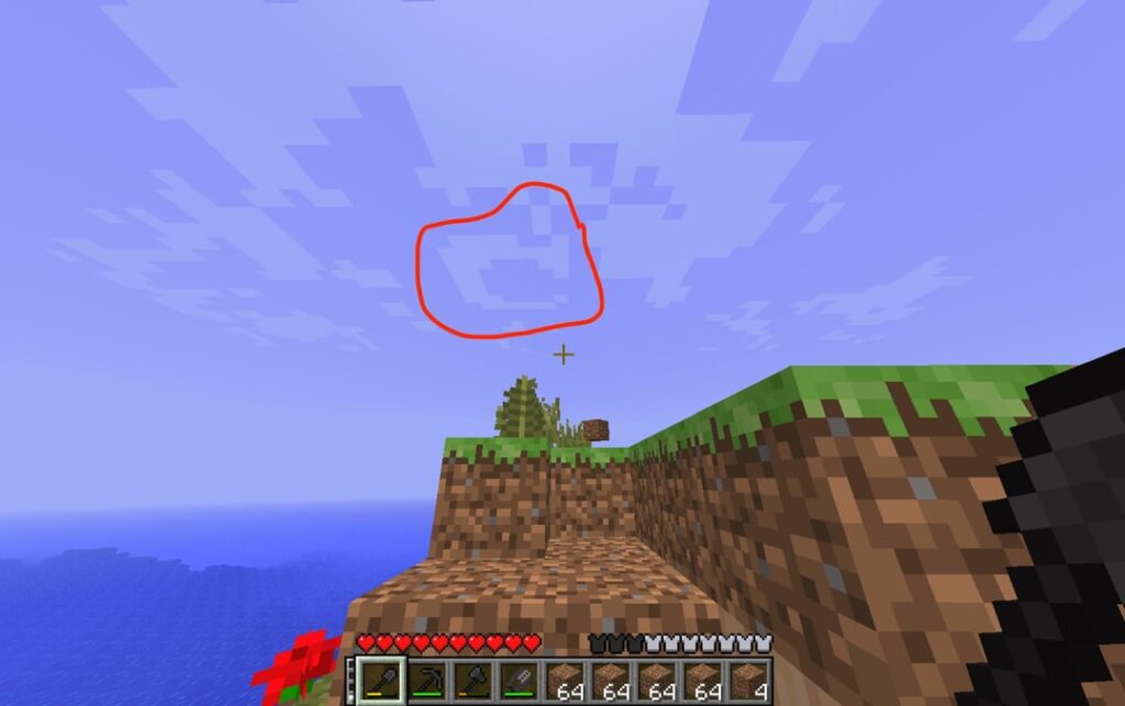 雲の中の Mojang ロゴ