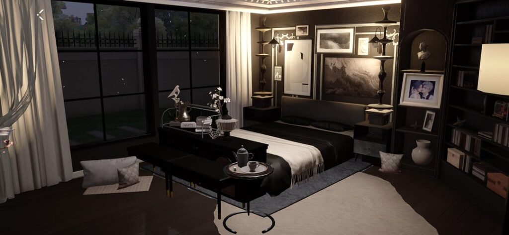 モノトーンの寝室のインスピレーションを必要とする人に:D