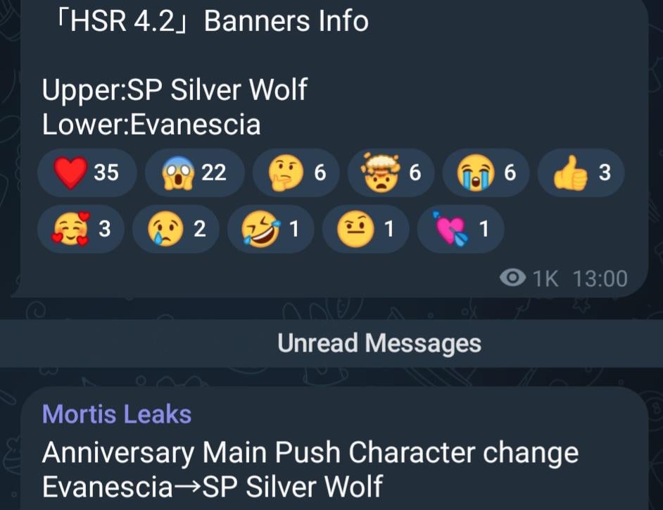 4.2 Mortis Leaks によるバナーと記念日のメイン プッシュ情報