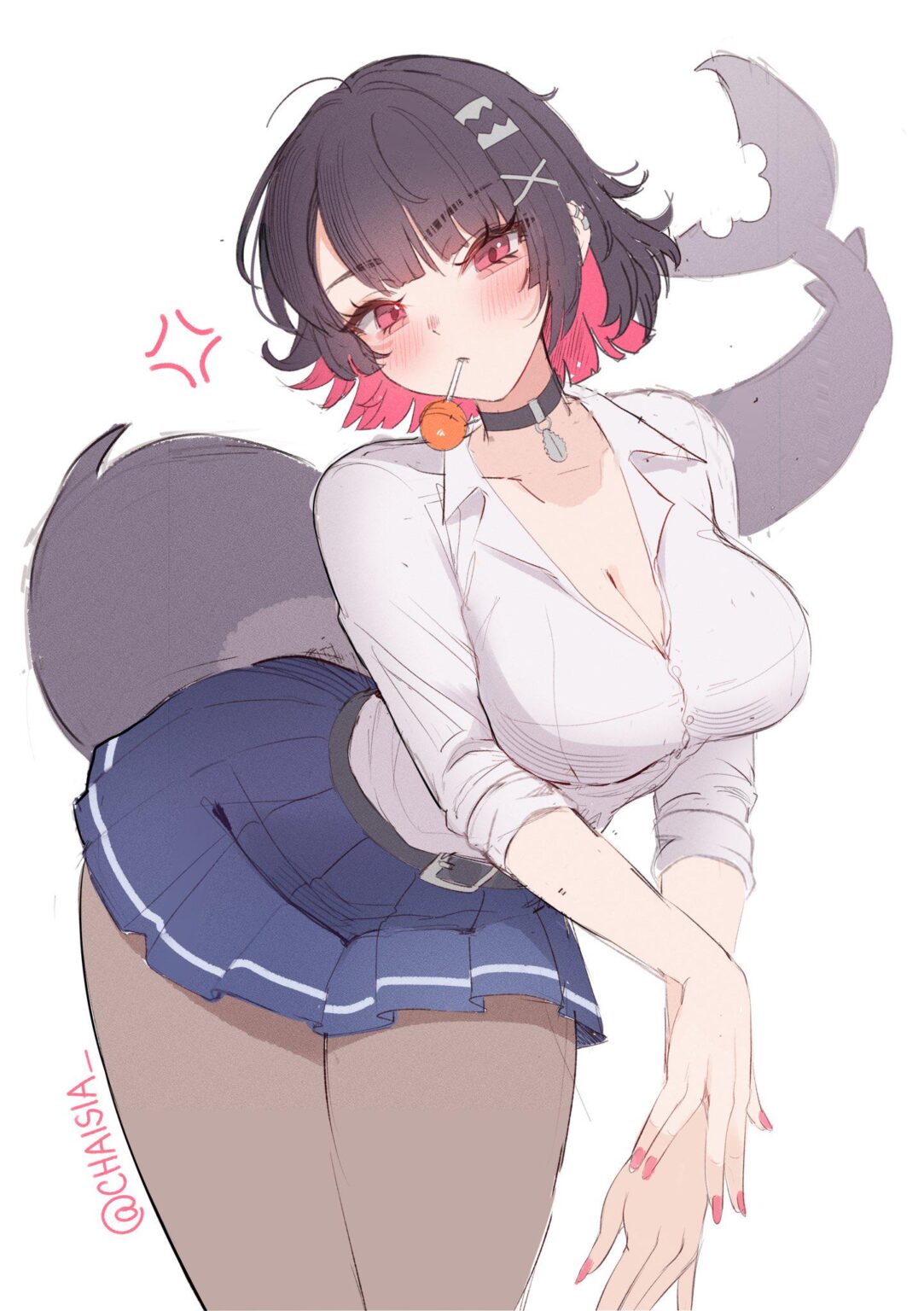 制服を着たノムノムシャーク（チャイシア）