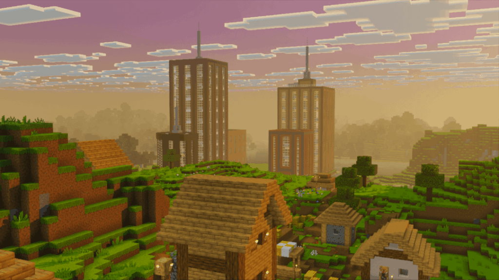 Minecraft で初めてのビルド！