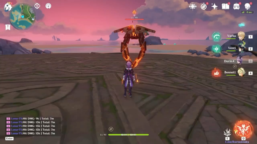 新しい Varka コンボ (Varka/Durin/Venti/Bennett) (Kuroo 経由) [N3d N2d N3d N1C N2C N2]