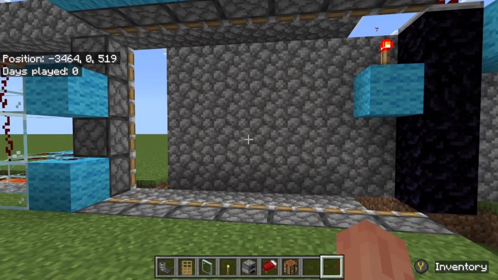 レッドストーンで家を建てる