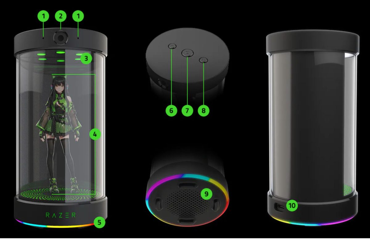 Project AVA 3D Hologram AI Desk Companion Razer United States 01 07 2026 10 02 PM