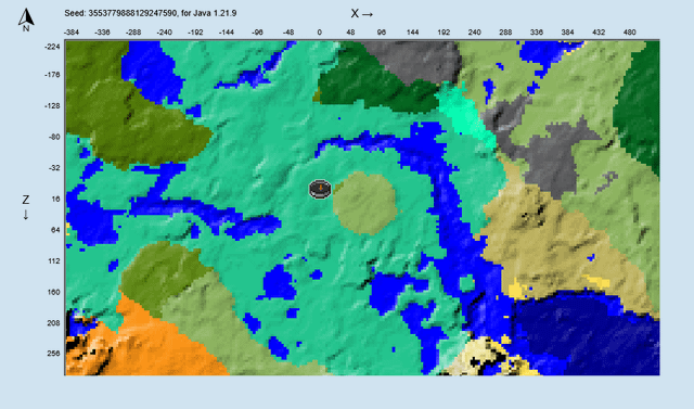 大きなマングローブ湿地の真ん中にある平原地帯