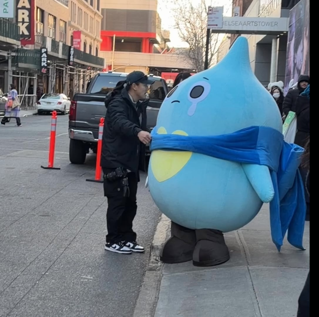 今日は何人かの有名人に会った:')