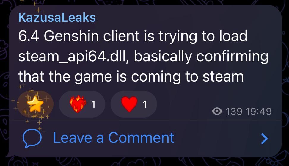 『原神』がかずさ経由でSteamに登場することが確認