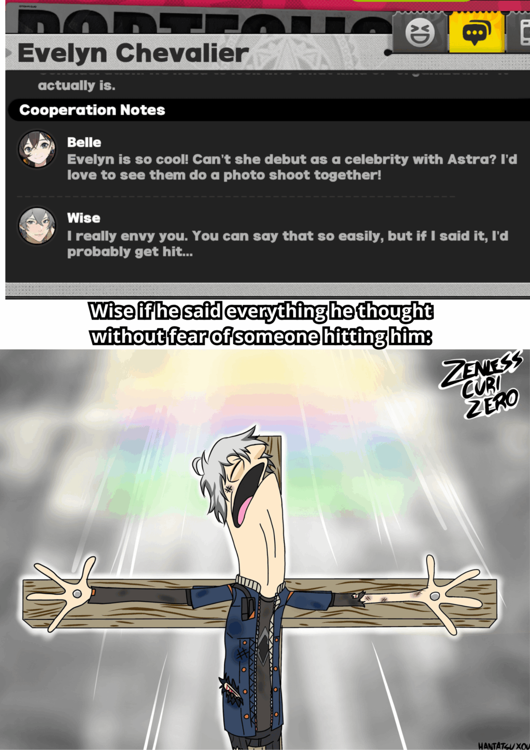 ワイズが女性についてのコメントを自分にぶつけられるのを恐れて内に秘めているのは面白いと思います。