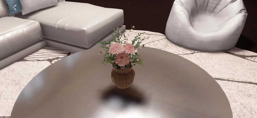 初めて花がインテリアとしてぴったりだった