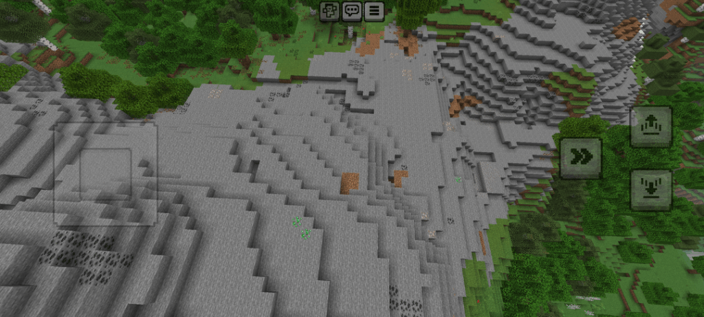 5347583560634905797 ここは、エメラルド 3 個の屋根を持つ山のある村を見下ろす開いた壁を持つスケルトンさんのダンジョンです。モバイルで