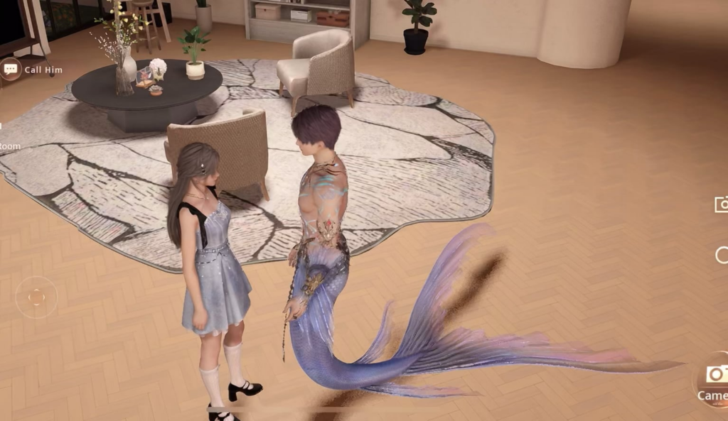 不思議に思っている方のために言っておきますが、はい、ラファエルはまだ家の中にフィッシュテールを持っています（笑）