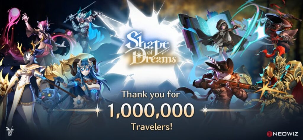 NEOWIZ、『Shape of Dreams』が累計販売数が100万を突破！リリース後約3カ月半で大台に到達 | gamebiz