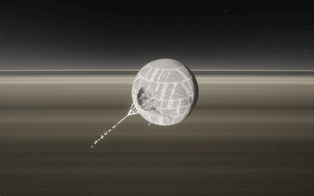 サバイバルマインクラフトでデススターを構築