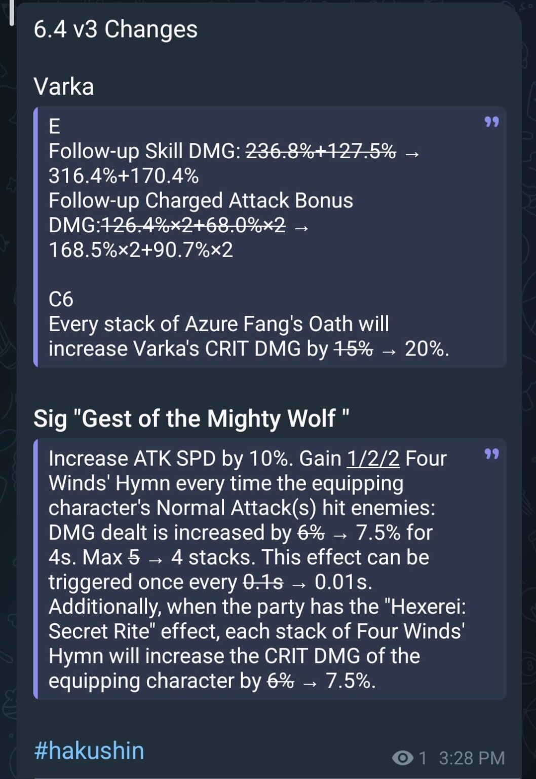 すべての varka バージョン 3 で月のミュウが変更されます