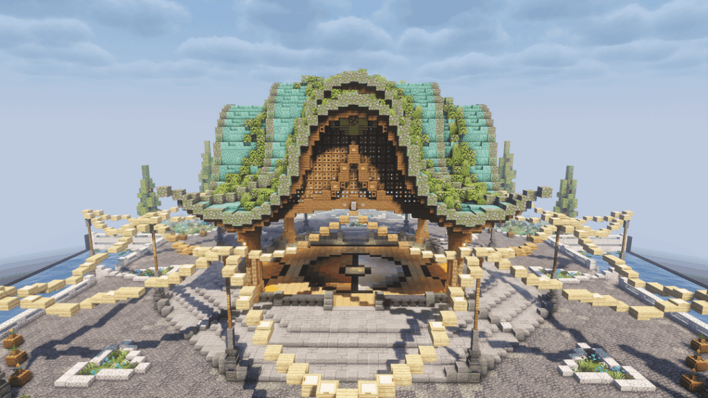 芝タイプのスタジアム。