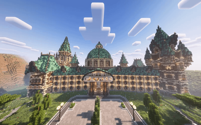 大聖堂の形をした巨大なホテル