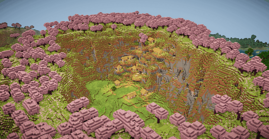 3 つの桜の村と探索できるたくさんのダンジョン