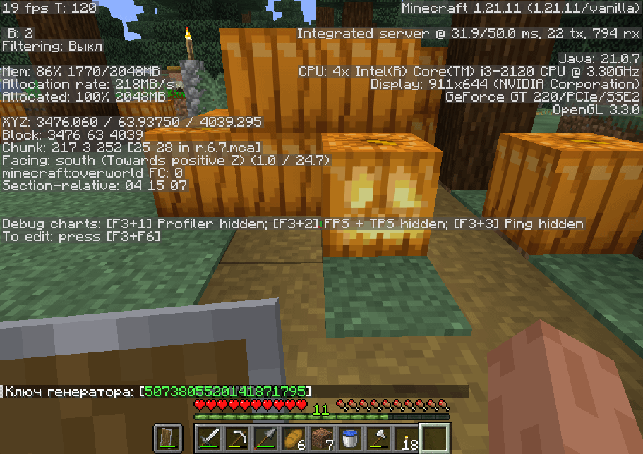 タイガ村で光るジャック・オ・ランタンを見つけたのですが、これは普通ですか？